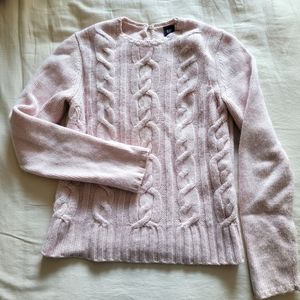 Cashmere wool cableknit sweater